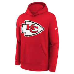 Kansas City Chiefs Youth Sideline Club Fleece Hoodie - Red - Nike