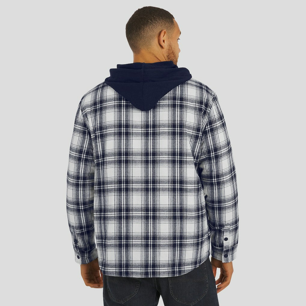 Dallas Cowboys Darius Rucker Collection Plaid Flannel Quilted Full-Snap Hooded Shacket - Navy - Fanatics