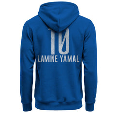 Lamine Yamal Barcelona 1863FC Player Fleece Pullover Hoodie Blue