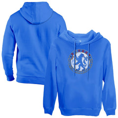 Chelsea 1863FC Retro Color Badge Fleece Pullover Hoodie Blue