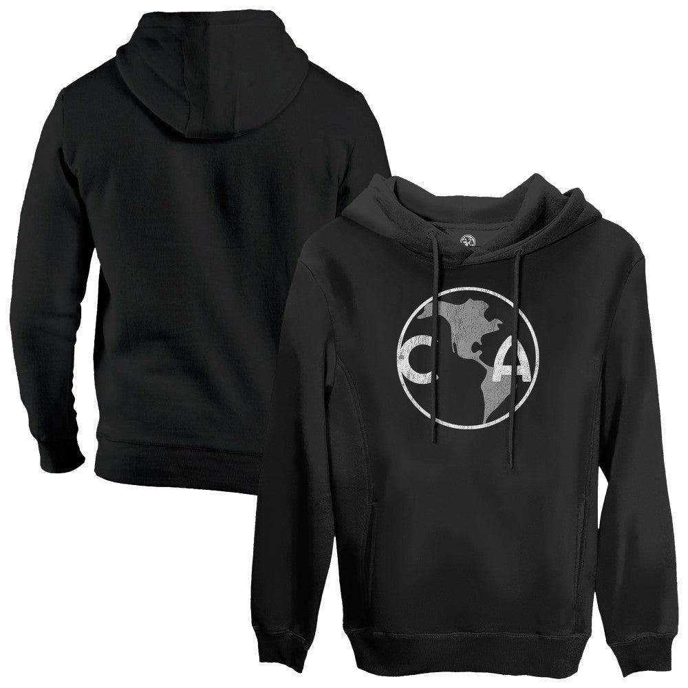 Club America 1863FC Retro Badge Pullover Hoodie Black