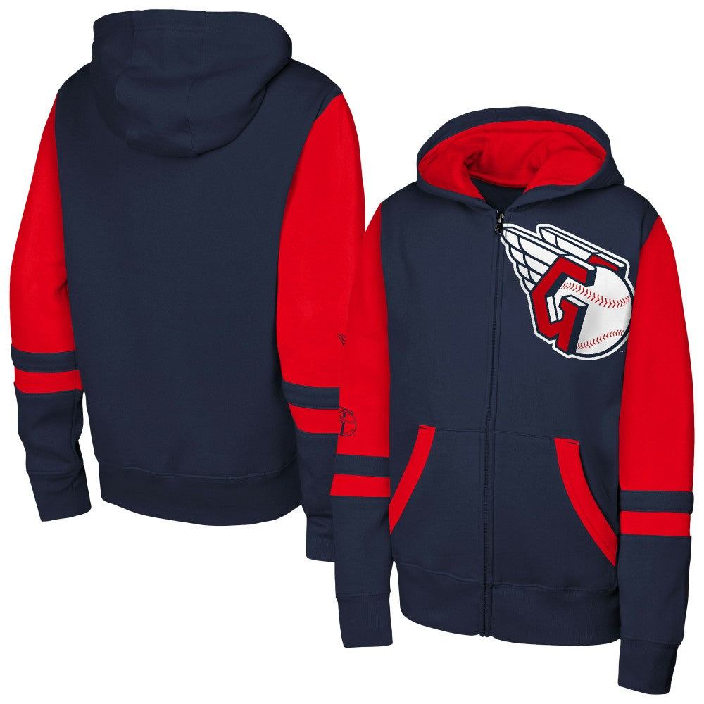 Cleveland Guardians Outerstuff Youth Stadium Colorblock Full-Zip Hoodie Near Me