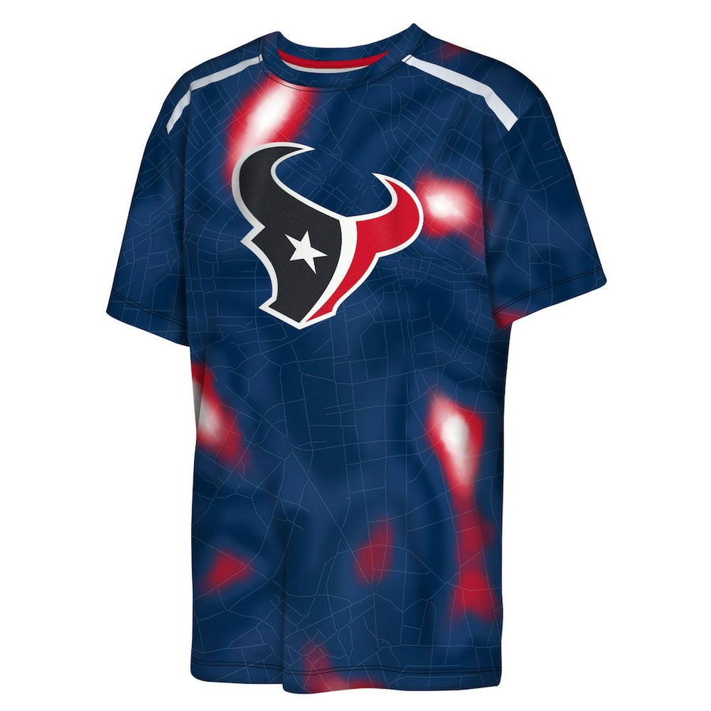 Houston Texans Outerstuff Youth End Zone Dri-Tek T-Shirt - Navy - NFL