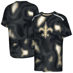 New Orleans Saints Outerstuff Youth End Zone Dri-Tek T-Shirt - Black - NFL