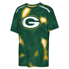 Green Bay Packers Outerstuff Youth End Zone Dri-Tek T-Shirt - Green - NFL