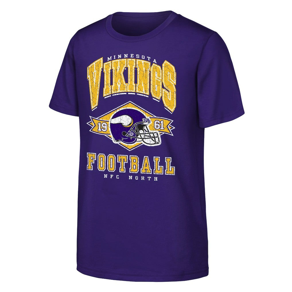 Minnesota Vikings Outerstuff Youth Kick Off T-Shirt - Purple - NFL