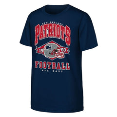 New England Patriots Outerstuff Youth Kick Off T-Shirt - Navy - NFL