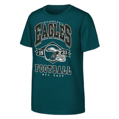 Philadelphia Eagles Outerstuff Youth Kick Off T-Shirt - Midnight Green - NFL
