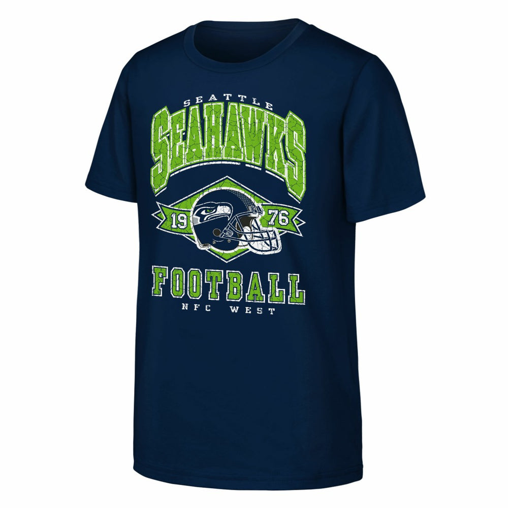 Seattle Seahawks Outerstuff Youth Kick Off T-Shirt - College Navy - NFL