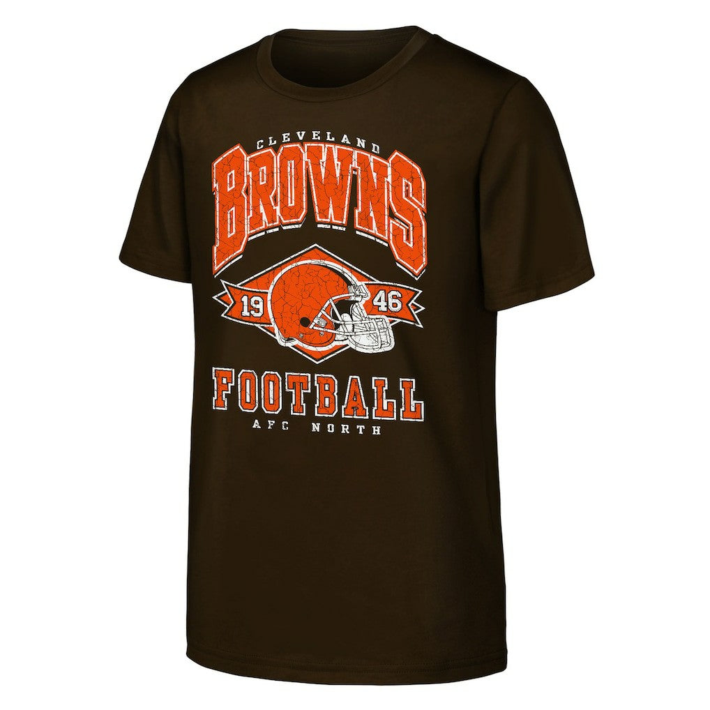 Cleveland Browns Outerstuff Youth Kick Off T-Shirt - Brown - NFL