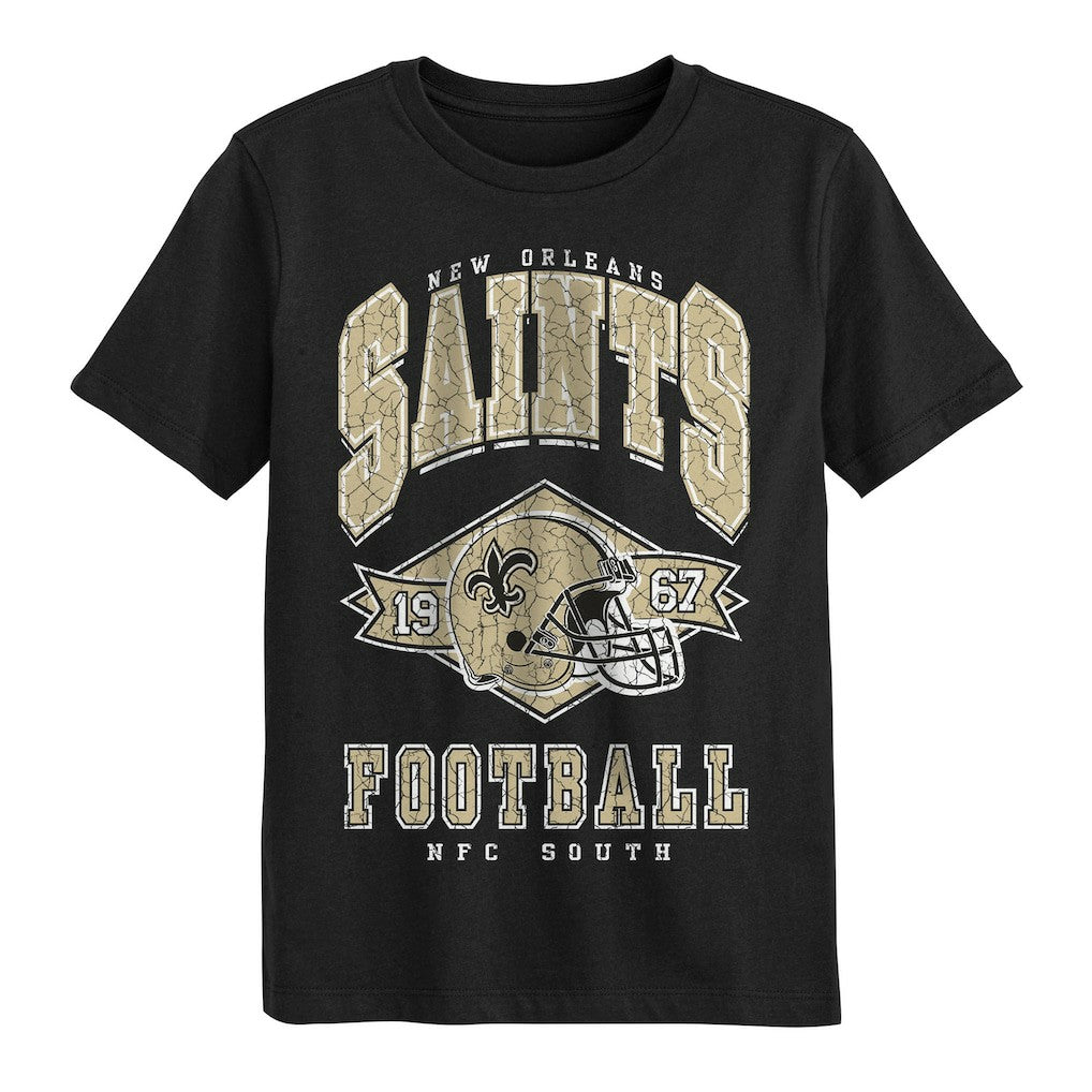 New Orleans Saints Outerstuff Preschool Kick Off T-Shirt - Black - NFL