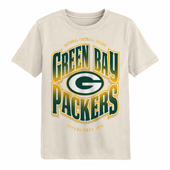 Green Bay Packers Outerstuff Youth Huddle T-Shirt - Cream - NFL