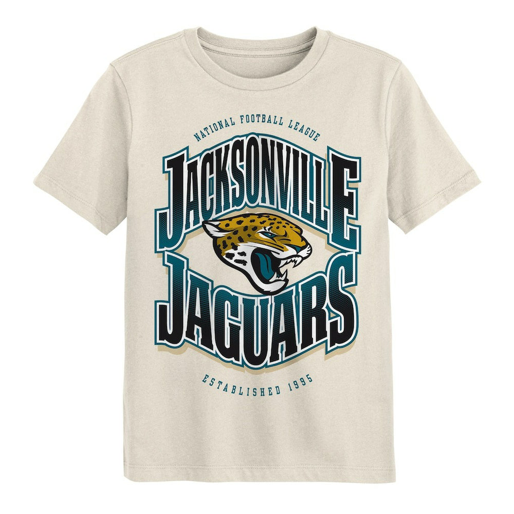 Jacksonville Jaguars Outerstuff Youth Huddle T-Shirt - Cream - NFL