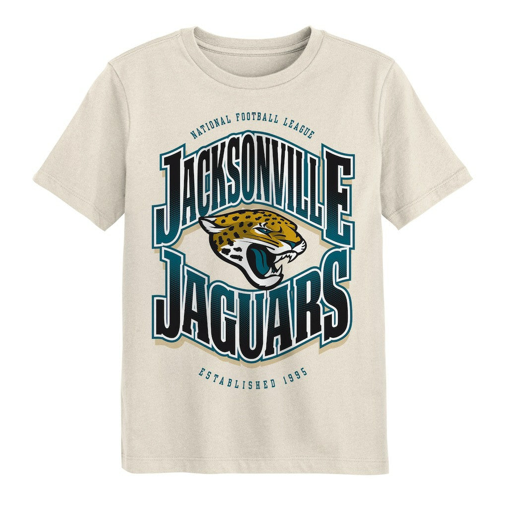 Jacksonville Jaguars Outerstuff Youth Huddle T-Shirt - Cream - NFL