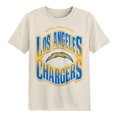 Los Angeles Chargers Outerstuff Youth Huddle T-Shirt - Cream - NFL
