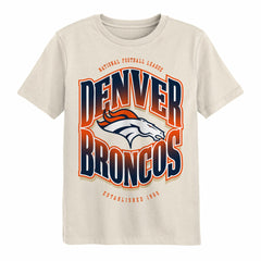 Denver Broncos Outerstuff Youth Huddle T-Shirt - Cream - NFL
