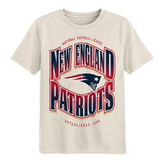 New England Patriots Outerstuff Youth Huddle T-Shirt - Cream - NFL