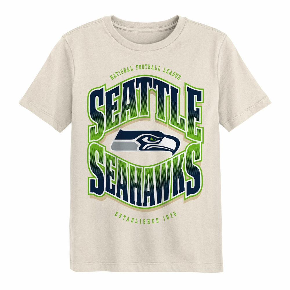 Seattle Seahawks Outerstuff Youth Huddle T-Shirt - Cream - NFL