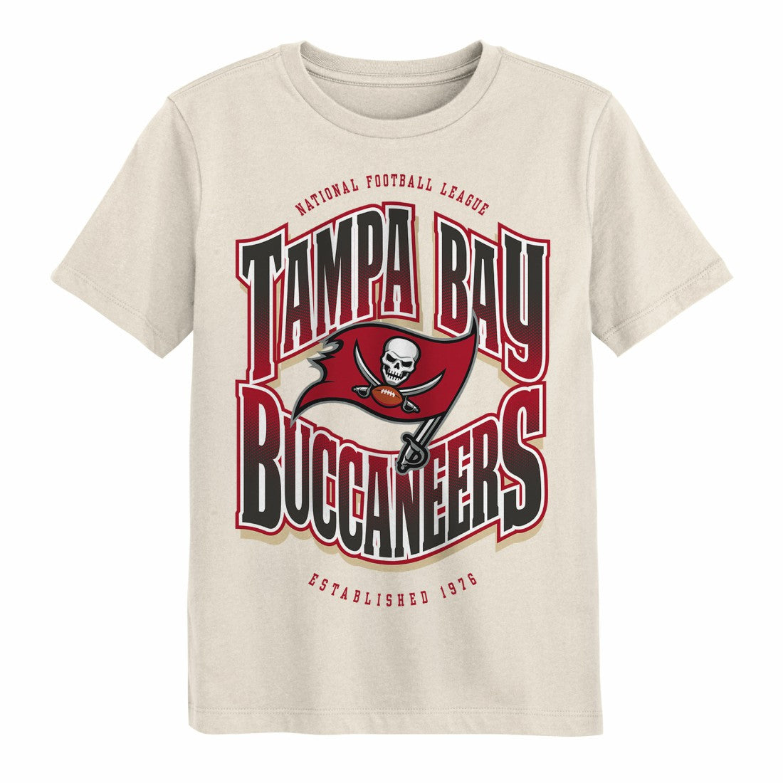 Tampa Bay Buccaneers Outerstuff Youth Huddle T-Shirt - Cream - NFL