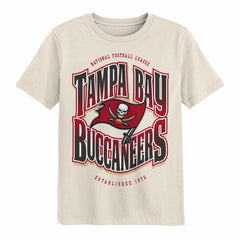 Tampa Bay Buccaneers Outerstuff Youth Huddle T-Shirt - Cream - NFL