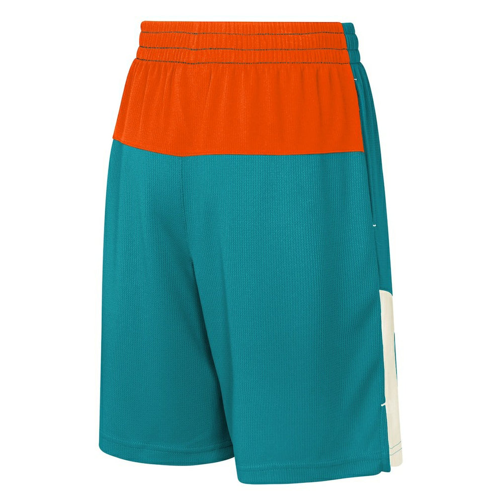 Miami Dolphins Youth Fandemonium Mesh Shorts - Aqua - NFL