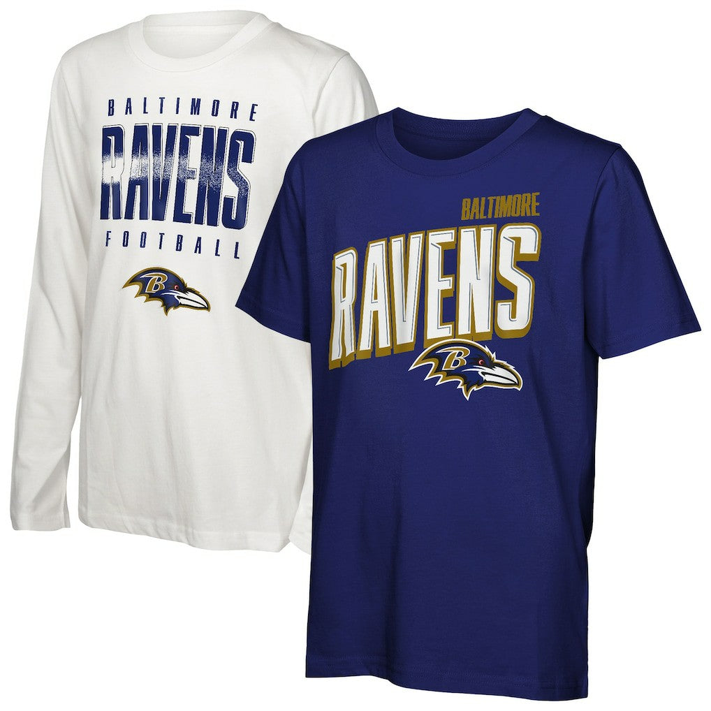 Baltimore Ravens Outerstuff Youth The Mix Combo T-Shirt Set - NFL