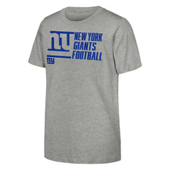 New York Giants Outerstuff Youth Post Game T-Shirt - Heather Gray - NFL
