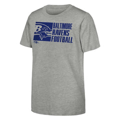 Baltimore Ravens Outerstuff Youth Post Game T-Shirt - Heather Gray - NFL