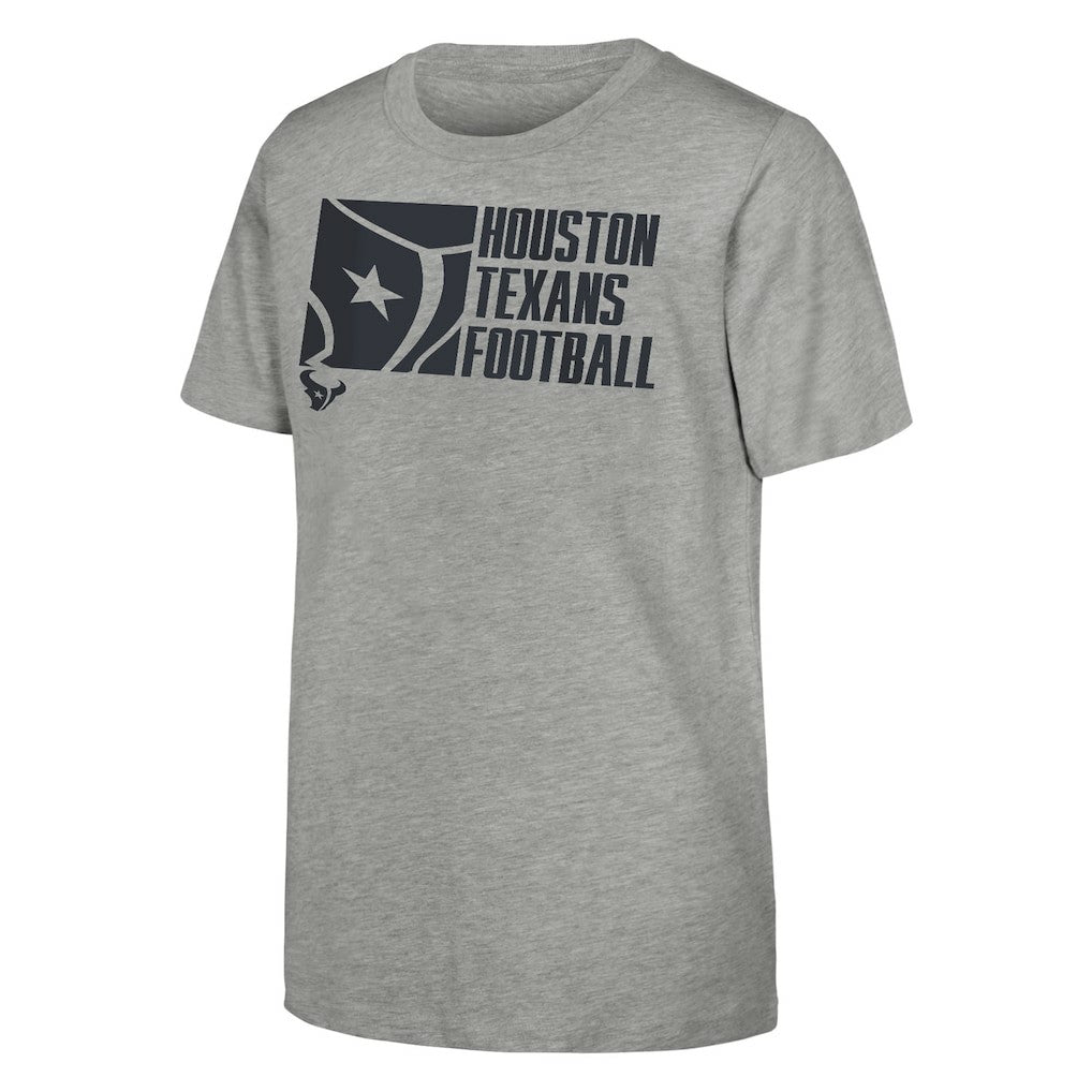 Houston Texans Outerstuff Youth Post Game T-Shirt - Heather Gray - NFL