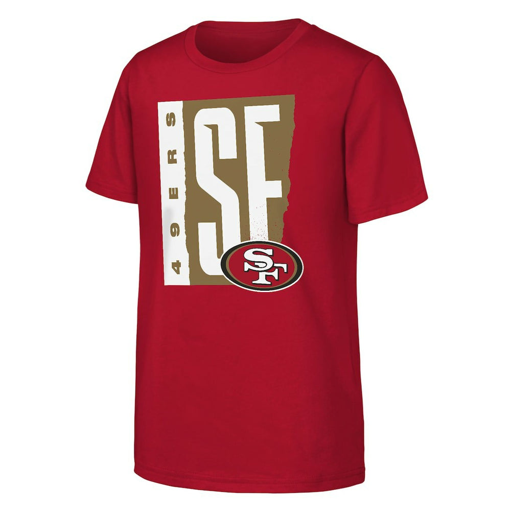 San Francisco 49ers Outerstuff Youth Tear It Up T-Shirt - Scarlet - NFL