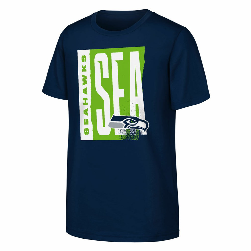 Seattle Seahawks Outerstuff Youth Tear It Up T-Shirt - College Navy - NFL