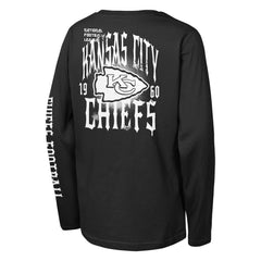 Kansas City Chiefs Outerstuff Youth Rumble Long Sleeve T-Shirt - Black - NFL