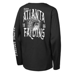 Atlanta Falcons Outerstuff Youth Rumble Long Sleeve T-Shirt - Black - NFL