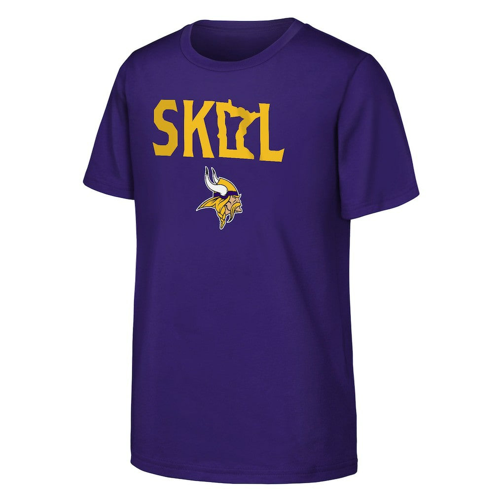 Minnesota Vikings Outerstuff Youth Team Spirit T-Shirt - Purple - NFL