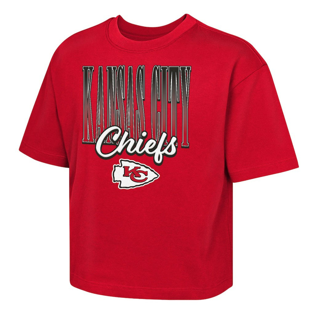 Kansas City Chiefs Outerstuff Girls Youth Big City Boxy T-Shirt - Red - NFL