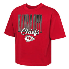 Kansas City Chiefs Outerstuff Girls Youth Big City Boxy T-Shirt - Red - NFL