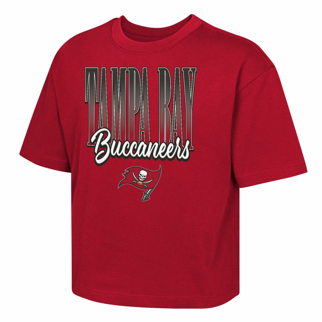 Tampa Bay Buccaneers Outerstuff Girls Youth Big City Boxy T-Shirt - Red - NFL