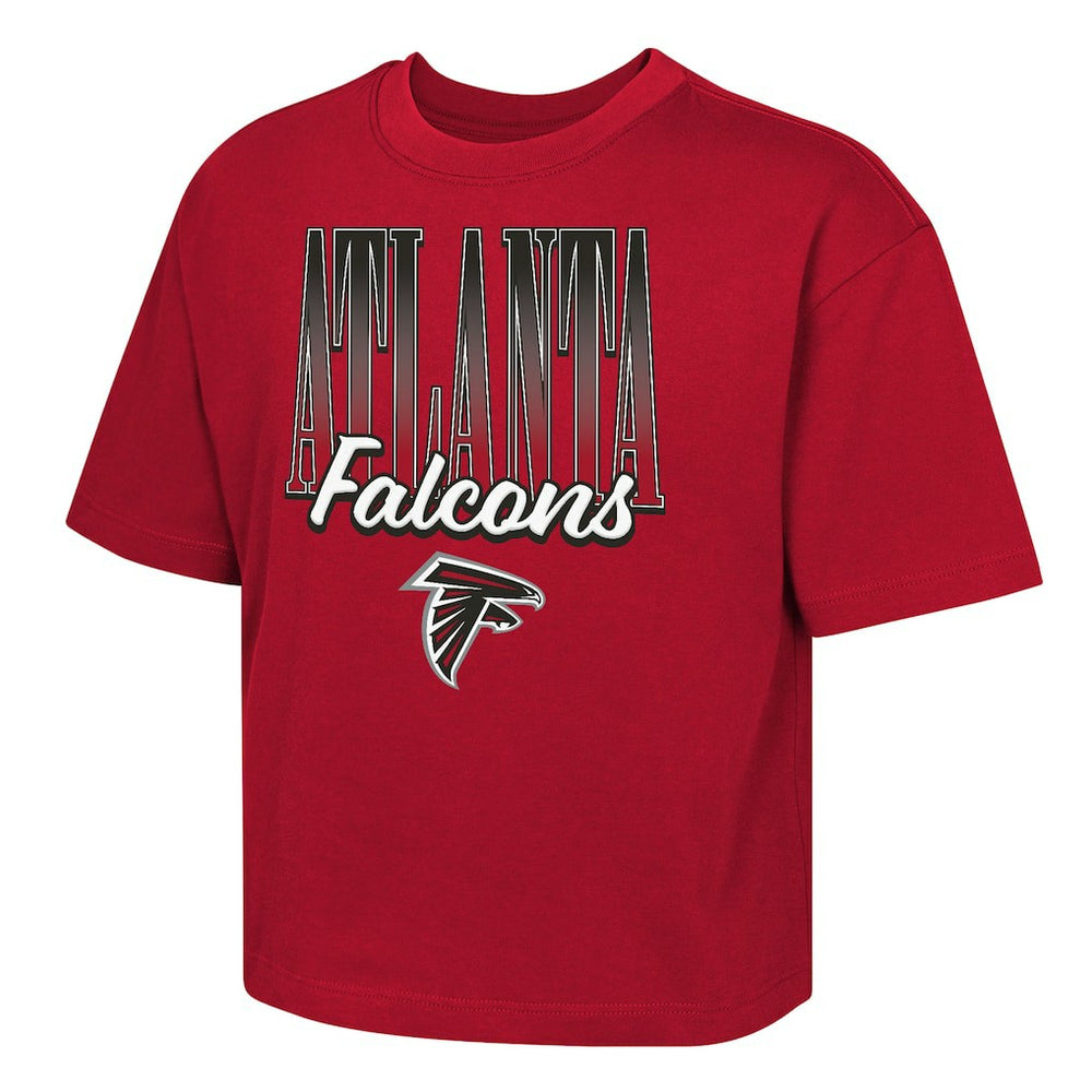 Atlanta Falcons Outerstuff Girls Youth Big City Boxy T-Shirt - Red - NFL
