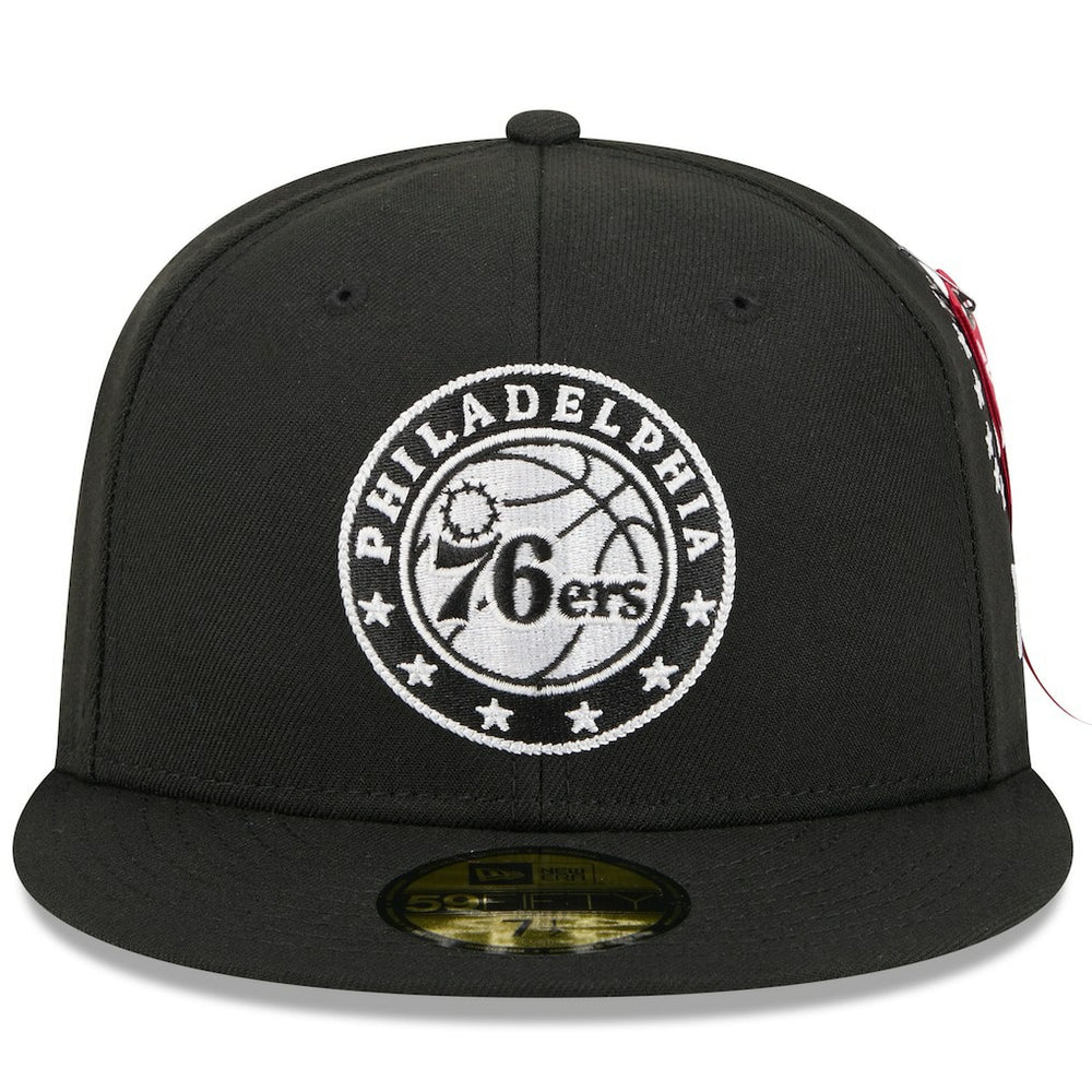 New Era Philadelphia 76ers x Alpha Industries 59FIFTY Fitted Hat Black
