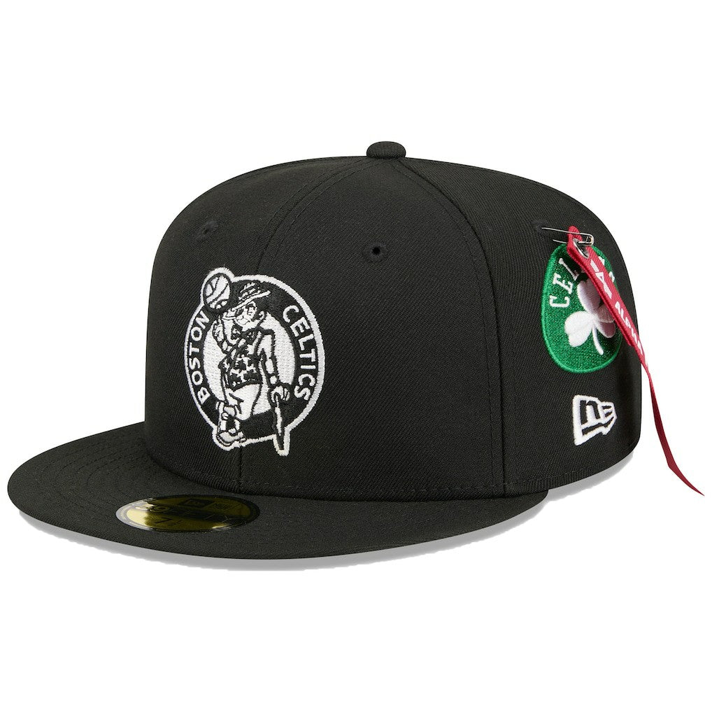 New Era Boston Celtics x Alpha Industries 59FIFTY Fitted Hat Black
