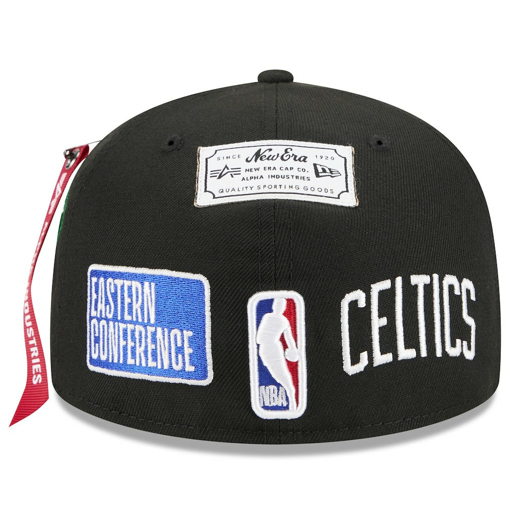 New Era Boston Celtics x Alpha Industries 59FIFTY Fitted Hat Black