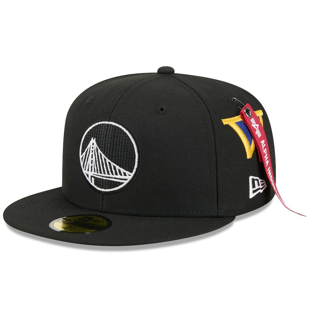 New Era Golden State Warriors x Alpha Industries 59FIFTY Fitted Hat Black