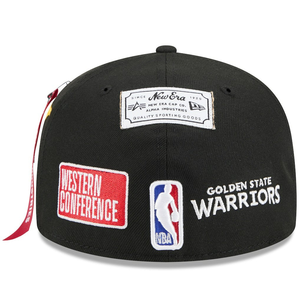 New Era Golden State Warriors x Alpha Industries 59FIFTY Fitted Hat Black