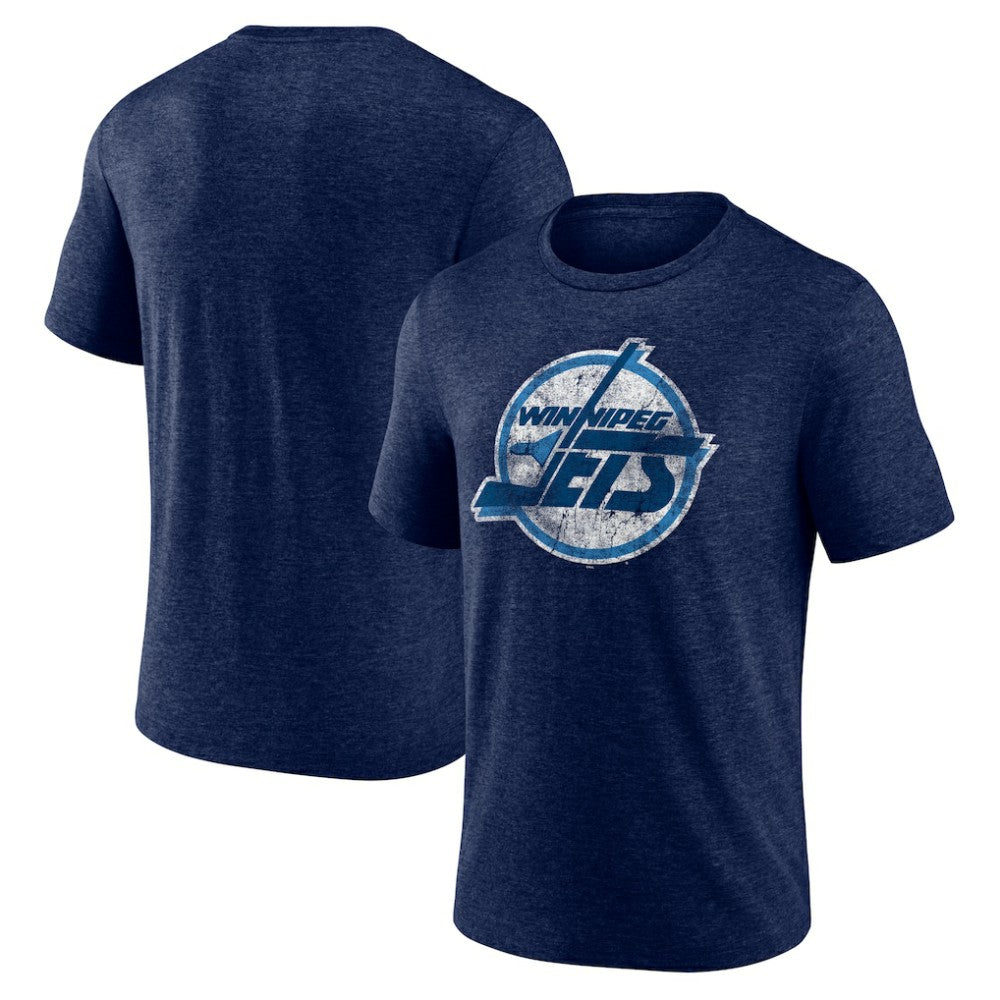 Winnipeg Jets Wraparound Tri-Blend T-Shirt - Navy | NHL near me