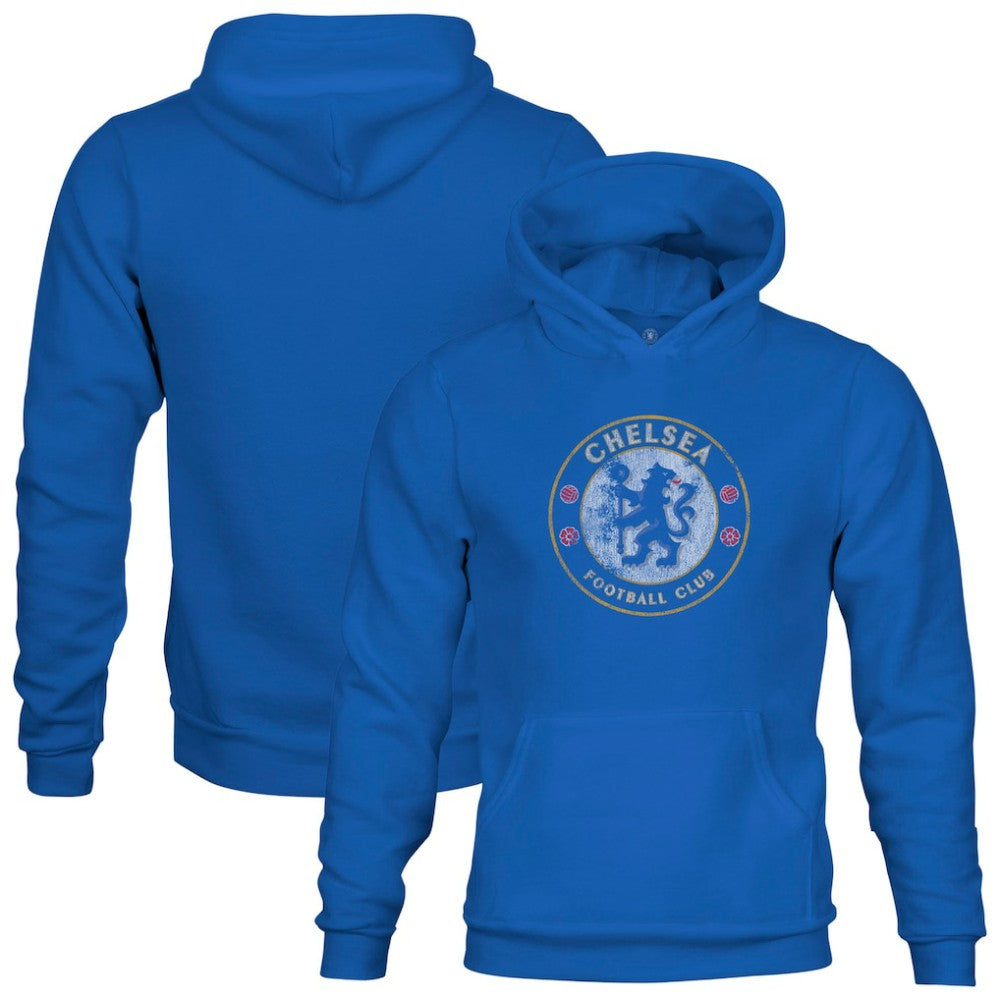 Chelsea 1863FC Youth Color Badge Fleece Pullover Hoodie Blue