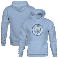 Manchester City 1863FC Youth Color Badge Fleece Pullover Hoodie Sky Blue