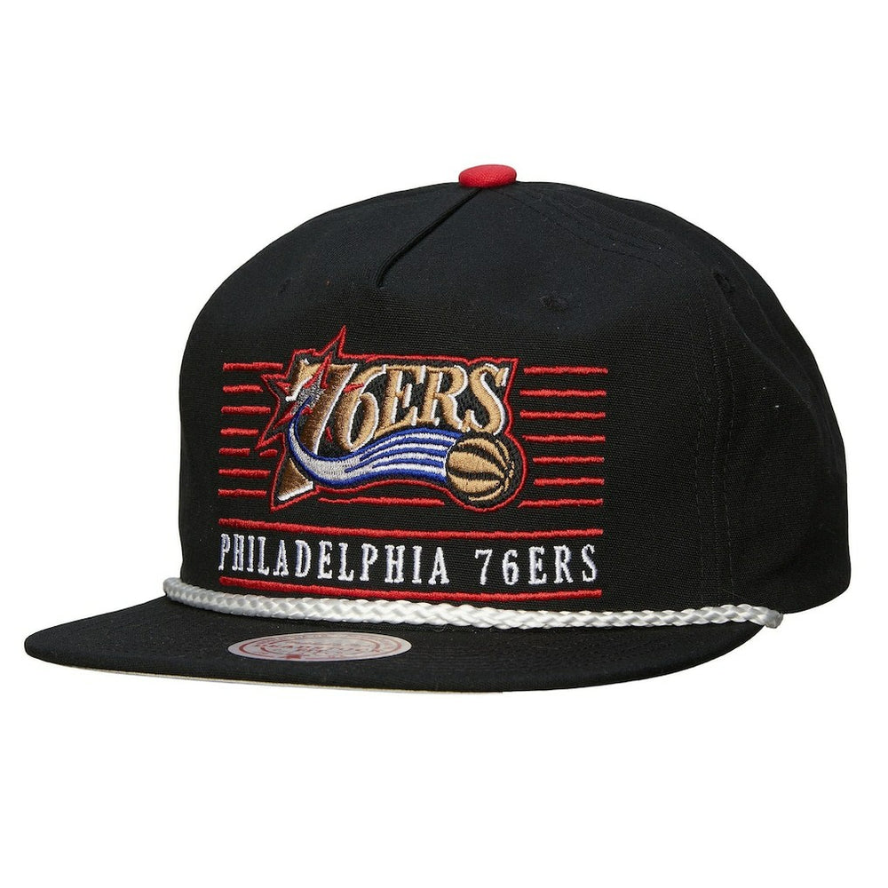 Mitchell & Ness Philadelphia 76ers Ascend Deadstock Snapback Hat Black