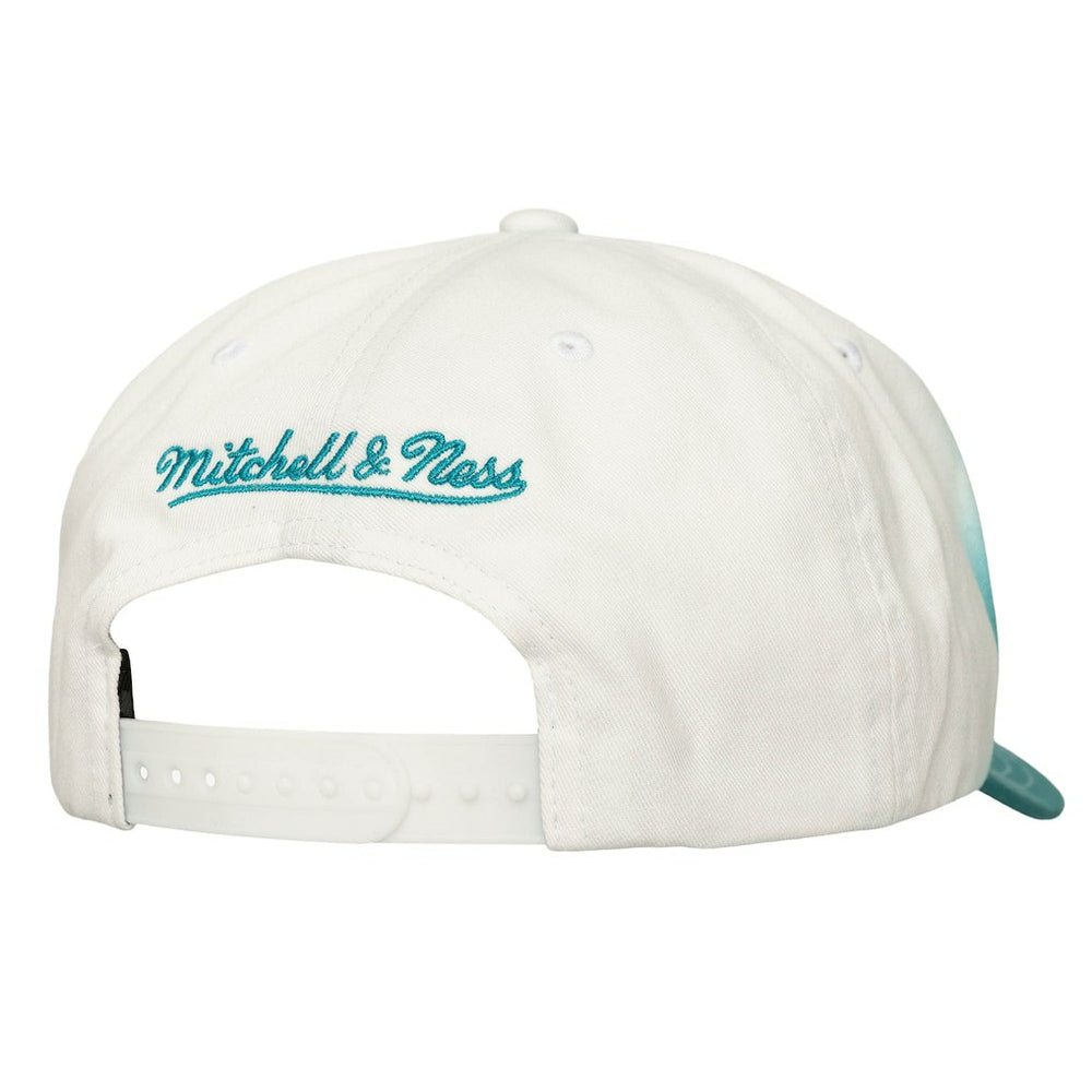Mitchell & Ness Charlotte Hornets Dip Dye Pro Crown Adjustable Hat Teal/White