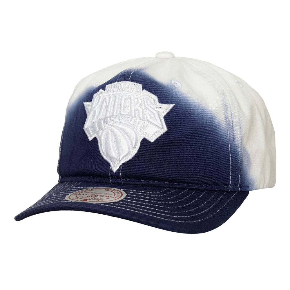 Mitchell & Ness New York Knicks Dip Dye Pro Crown Adjustable Hat Royal/White