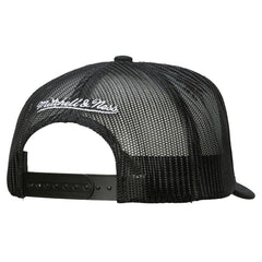 Philadelphia Flyers Mitchell & Ness Gridlock Trucker Adjustable Hat - White/Black | NHL Clearance